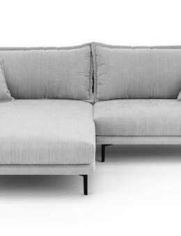 Home affaire Ecksofa ALEXANDRIA mit Recamiere rechts oder links bestellbar, moderne Bezüge, L-Form mit Wellenunterfederung, Maße: B/H/T 246/86/190 cm