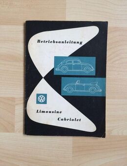 ORIGINAL + NEU Betriebsanleitung v. 1960 VW Limousine und Cabrio - Wuppertal