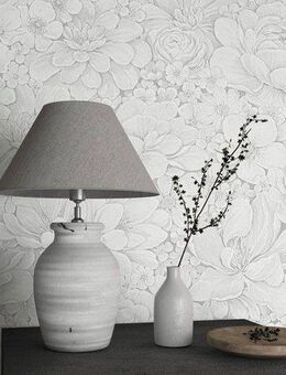 Marburg Vliestapete Flower, geprägt, matt, Blattmotiv moderne Tapete für Wohnzimmer Schlafzimmer Küche