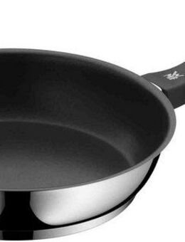 WMF Bratpfanne Devil Edelstahlpfanne Induktion, Cromargan® Edelstahl Rostfrei 18/10, PTFE beschichtet, für alle Herdarten geeignet, Kunststoffgriff