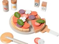 MUSTERKIND® Spiellebensmittel Pizza-Set Fungus, FSC®-Holz aus gewissenhaft bewirtschafteten Wäldern