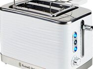 RUSSELL HOBBS Toaster Inspire 24370-56, 2 kurze Schlitze, 1050 W, 2 extra breite Toastschlitze, Brötchenaufsatz & Krümelschublade