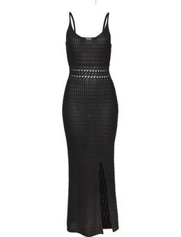 Vivance Strickkleid mit Schlitz, Festival, modisches Häkelkleid, Strandkleid