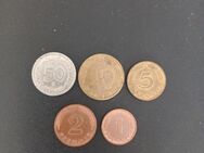 5 Stück Pfennige DM Münzen deutsche Mark Deutschland BRD - Essen