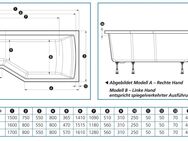 OTTOFOND Badewanne Cello, mit Fußgestell und Ablaufgarnitur