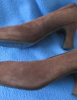 NEU * Klassisch * Business * Ausgeh * Echt Velours * Nubuck * Leder * High Heels * Pumps * Schuhe "Tamaris" Original * Gr. 37/ 4 * schoko- braun * - Riedlingen