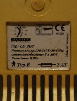 DAVITA Lichtdusche LD 200 - Oldenburg