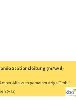 Stellvertretende Stationsleitung (m/w/d) - Taufkirchen (Vils)
