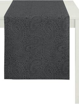 APELT Tischläufer 7907, Uni Paisley, Jacquard (1-tlg), mit zartem Paisleymuster