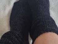 Getrage Socken in schwarz - Suhl