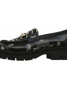 DOGO Cindy Loafer Supper Blackwhite Damen Halbschuhe Loafer Handgefertigt