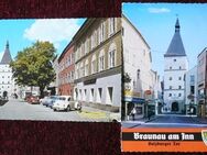 2 alte Postkarten von Braunau, farbig - Niederfischbach