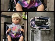Puppe | Kindersitz | Gelenke | glitzer | Zubehör | Maxi Cosi |SET - Dresden