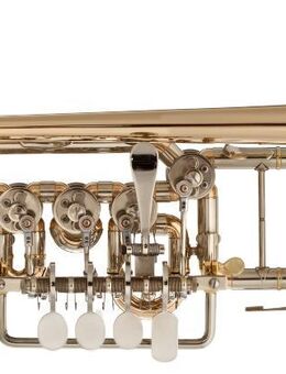 J. Scherzer Piccolo - Trompete, Mod. 8111L mit Trigger und Handstütze, Neuware - Hagenburg