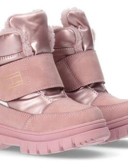 Tommy Hilfiger Snowboots, Winterstiefel, Klettstiefel mit Logoschriftzug auf der Sohle