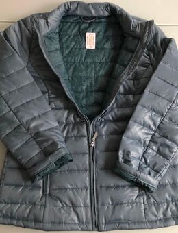 Damen Mädchen Jacke Steppjacke Blau Blumen Reißverschluss Kragen Marke: Laura Torelli Gr. 42, neu mit Etikett - Albstadt