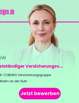 Selbstständiger Versicherungsvermittler nach §84 HGB, Mülheim an der Ruhr - Mülheim (Ruhr)