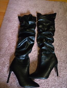 Stiefel Overknee Stilletto gr 41 schwarz neu - Rheine