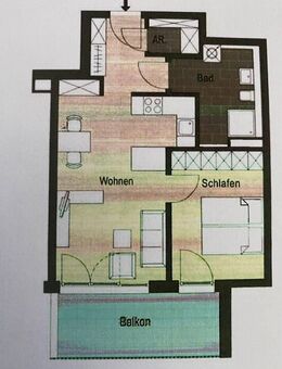 Hochwertige 2 Zimmer-Neubauwohnung mit maßgefertigter Schreinereinbauküche und großen Balkon - Dorfen