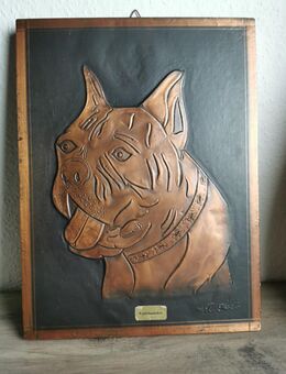 Französische Bulldogge Kupferrelief - Gelsenkirchen Resser-Mark
