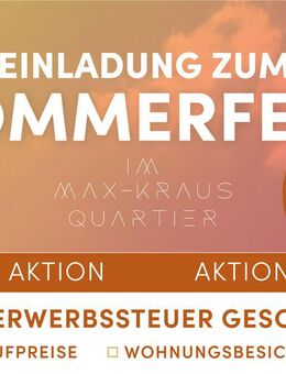 Lichtdurchflutete 3-Zimmer-Wohnung trifft Sommerlaune - komm zum Sommerfest am 18.07., 15-18 Uhr - Erding