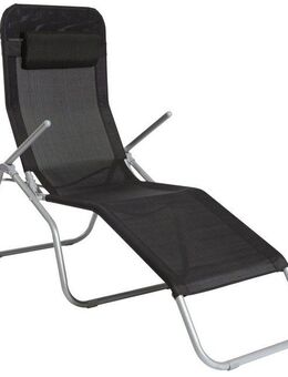MERXX Gartenliege XXL, Stahl/Textil, inkl. Kopfkissen