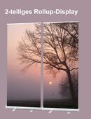Roll-Up Display 2er-Set - 200 x 200 cm - "Bäume vor Sonnenuntergang" - Bestatterbedarf, Dekoration: in 26382