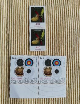 4 Briefmarken 150 JAHRE DEUTSCHER SCHÜTZENBUND -- FRAUENSCHUH NEU - Hagen (Stadt der FernUniversität) Dahl