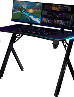 X Rocker Gamingtisch Lumio XL RGB - Gaming Schreibtisch mit Beleuchtung & App-Steuerung