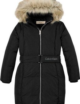 Calvin Klein Jeans Steppmantel Classic Belted Fur Coat für Kinder bis 16 Jahre und mit Logoschriftzug