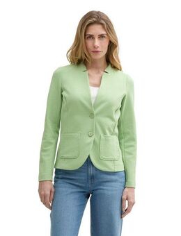 TOM TAILOR Sweatblazer Ottoman mit aufgesetzten Taschen und Struktur
