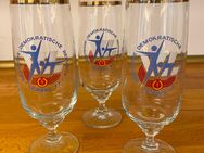 Vintage 3 Biertulpen Goldrand Turn - und Sportfest 1977 - Rathenow