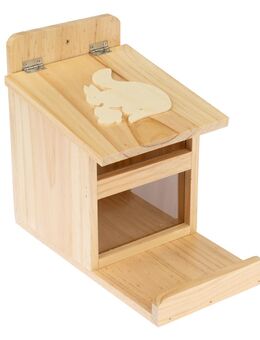 TIAKI Eichhörnchen Futterstation - L 16 x B 26 x H 22 cm