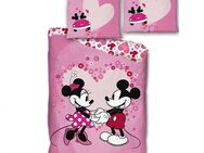 Disney Minnie & Mickey Mouse Herz Bettbezug Bettwäsche - 140 x 200 cm - NEU - 20€* - Grebenau