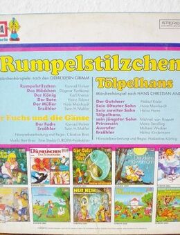 Rumpelstilzchen-Der Fuchs und die Gänse-Tölpelhans-Hörspiel-Vinyl-LP,Europa,ca 1973 - Linnich