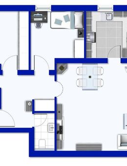Schöne, lichtdurchflutete 3-Zimmer-Wohnung mit Terrasse - Crailsheim