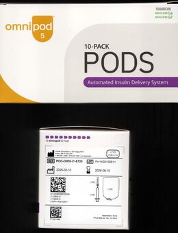 10 Stk. Omnipod 5, MHD 2026-08-10 - Achern