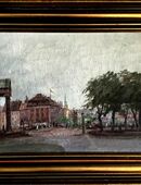 Ölgemälde JENS S. CHRISTENSEN (1888), Flaneure in Kopenhagen!! in 10779