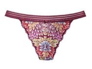 Vivance Tanga aus bunter, blumiger Spitze mit hübschem Zierbund