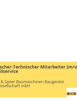 Kaufmännischer-Technischer Mitarbeiter (m/w/d) im Ersatzteilservice - Kiel