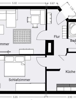 Ruhige 2-Raumwohnung im Zentrum von Geithain - Geithain