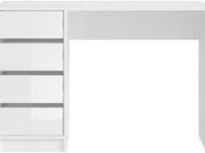 INOSIGN Schreibtisch Pisa, Breite 110 cm, 4 Schubkästen, hochglanz Schubkastenfront, grifflose Optik, individuell einsetzbar, Schminktisch, Homeoffice