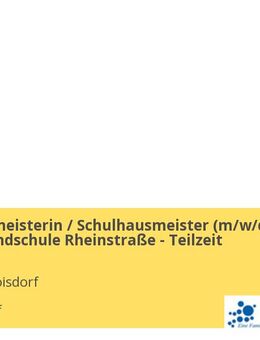 Schulhausmeisterin / Schulhausmeister (m/w/d) an der Grundschule Rheinstraße - Teilzeit - Troisdorf
