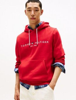 Tommy Hilfiger Kapuzensweatshirt TOMMY LOGO HOODY mit Kapuze und Kängurutasche unifarben, casual, regular fit, Baumwollmix, Kapuze