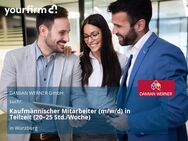 Kaufmännischer Mitarbeiter (m/w/d) in Teilzeit (20–25 Std./Woche) - Würzburg