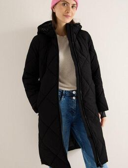 CECIL Steppmantel mit Rucksack Strings und Kapuze
