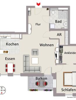 NEUBAU: Moderne 1 - 2 Zimmer Wohnungen mit Komfort und Betreuung in Nürnberg-Katzwang - Nürnberg