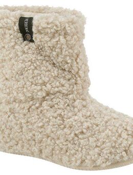 VERBENAS Yaiza Curly Hüttenschuhe, Homeslipper, Schlupfboots, Hausschuh in Kuschel-Optik