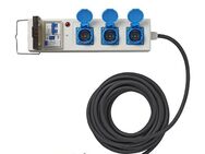 Pro Plus CEE-Mehrfachstecker auf 3 x Schuko mit MCCB und RCD 10 Meter - Danndorf