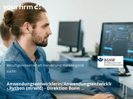Anwendungsentwicklerin/Anwendungsentwickler - Python (m/w/d) - Direktion Bonn Hauptabteilung IT - Bonn